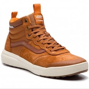 Vans UltraRange Hi MTE in Glazed Ginger brown suede hi top sneaker hiker boot